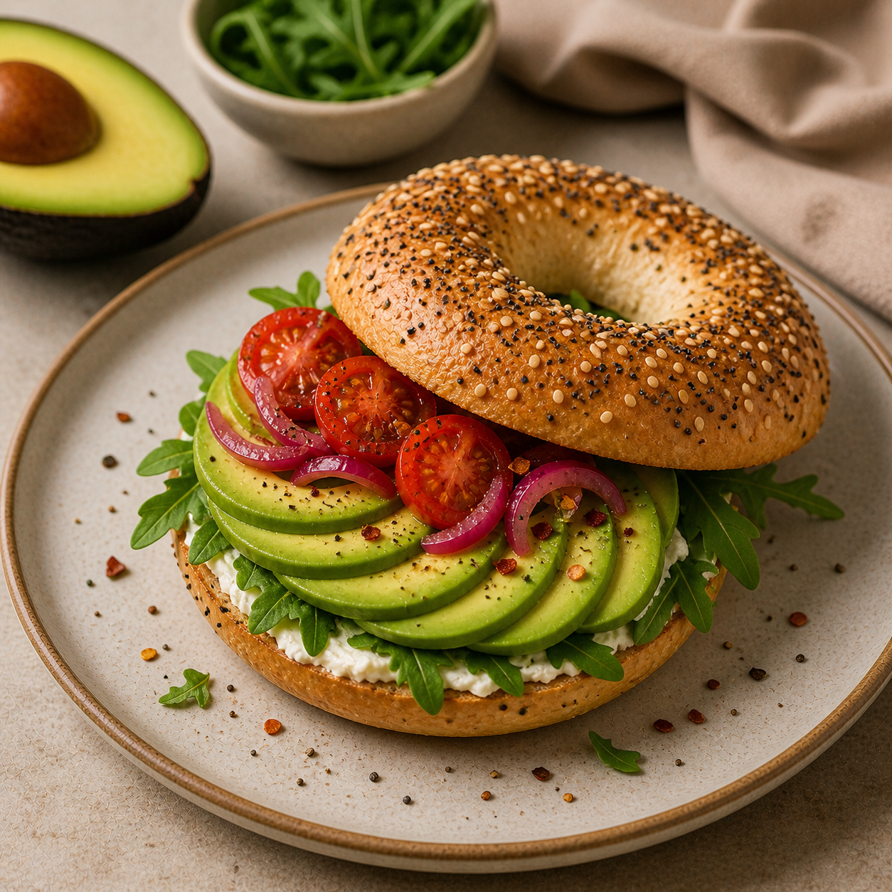 Avocado Bagel
